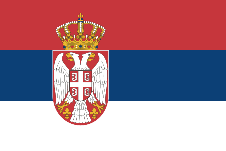Serbia Flag Coloring Page