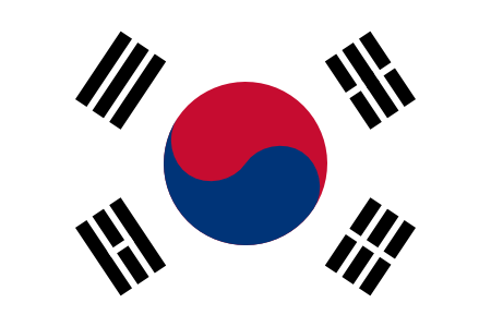 South Korea Flag Coloring Page