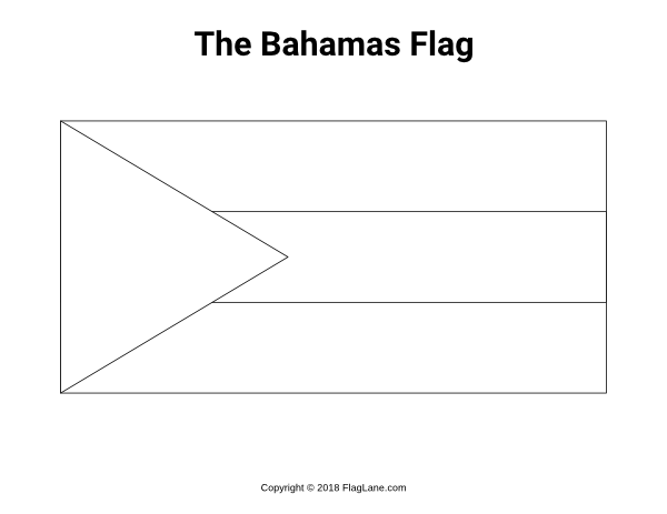The Bahamas Flag Coloring Page