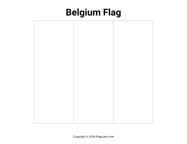 Belgium Flag Coloring Page
