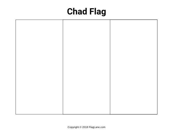 Chad Flag Coloring Page