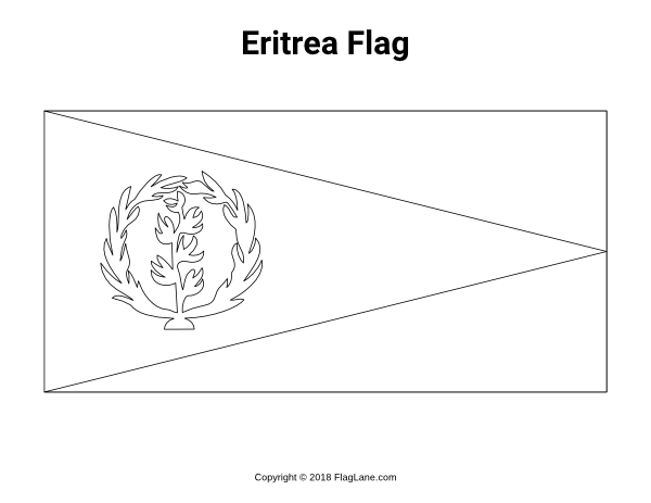 Eritrea Flag Coloring Page
