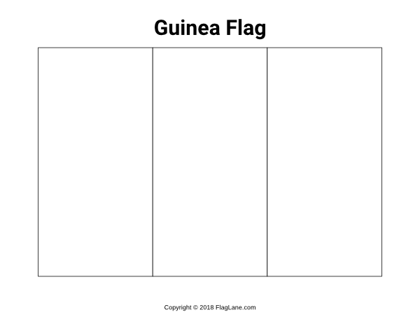 Guinea Flag Coloring Page