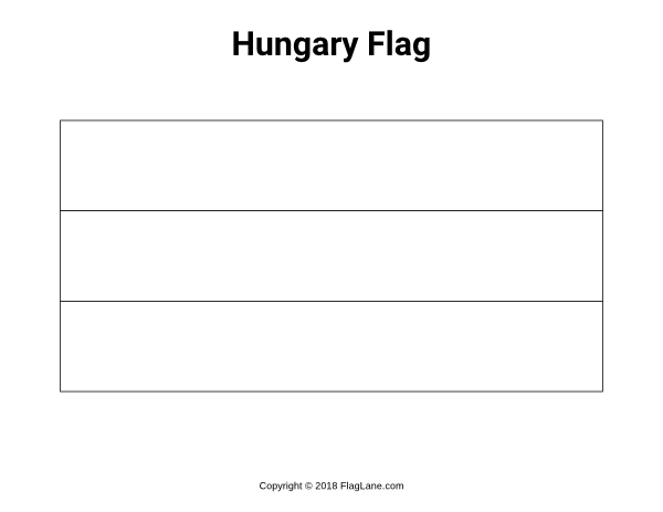 Hungary Flag Coloring Page