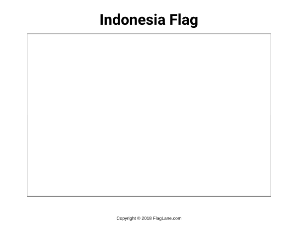 Indonesia Flag Coloring Page