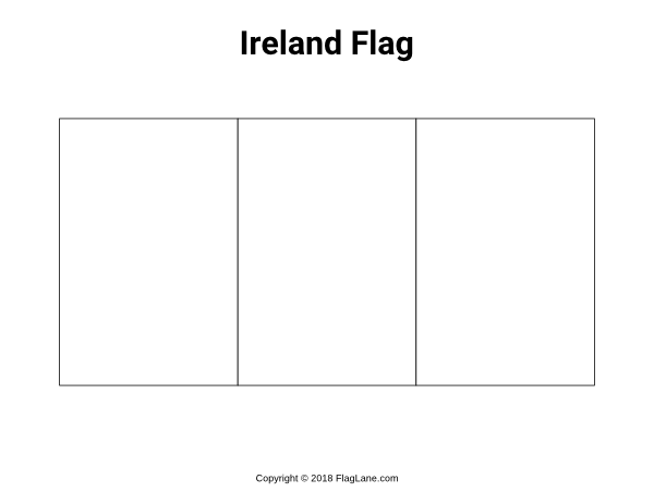 Ireland Flag Coloring Page