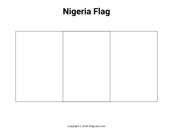 Nigeria Flag Coloring Page
