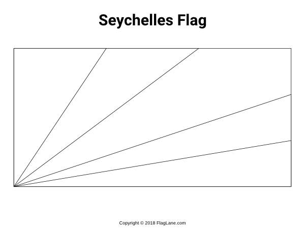 Seychelles Flag Coloring Page