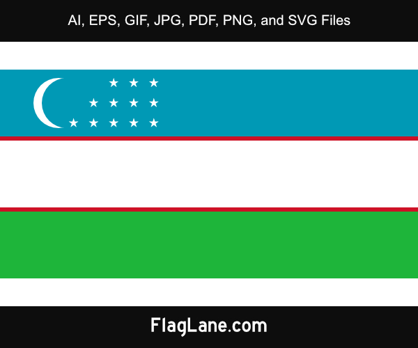 Uzbekistan Flag